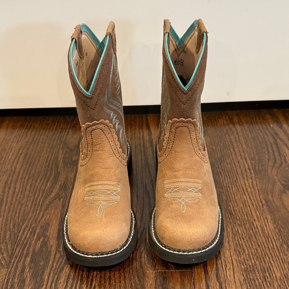 Ariat FatBaby Boots with Turquoise Accents